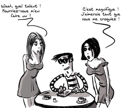 Croquis en terrasse