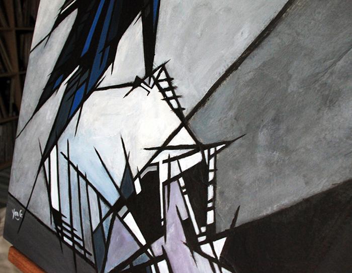 Corvus corax detail