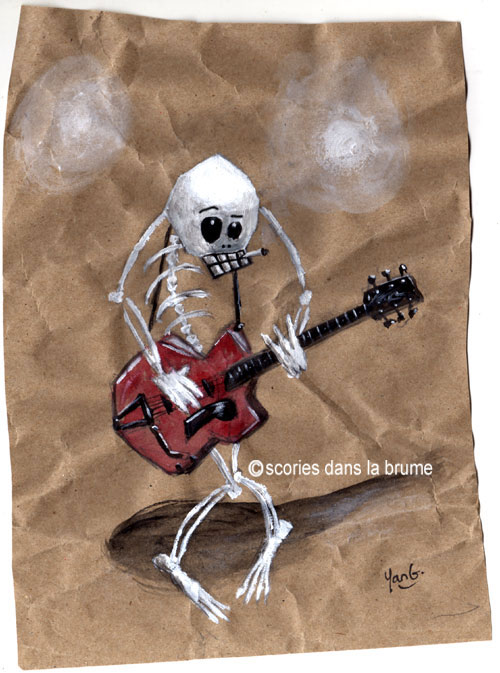 Skull guitar